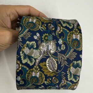 Vintage Brooks Brothers Makers Neck Tie Men Paisley Floral Silk Made in USA Blue